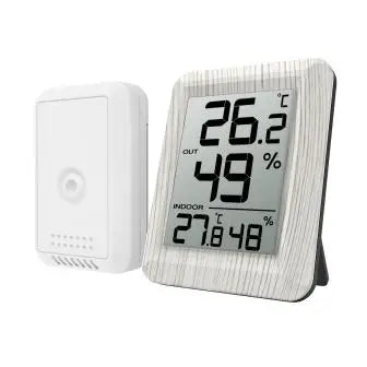 ORIA Digital Thermometer LCD Indoor Outdoor Thermometer Temperature Wireless Temperature Sensor Thermometer for Home Office Room