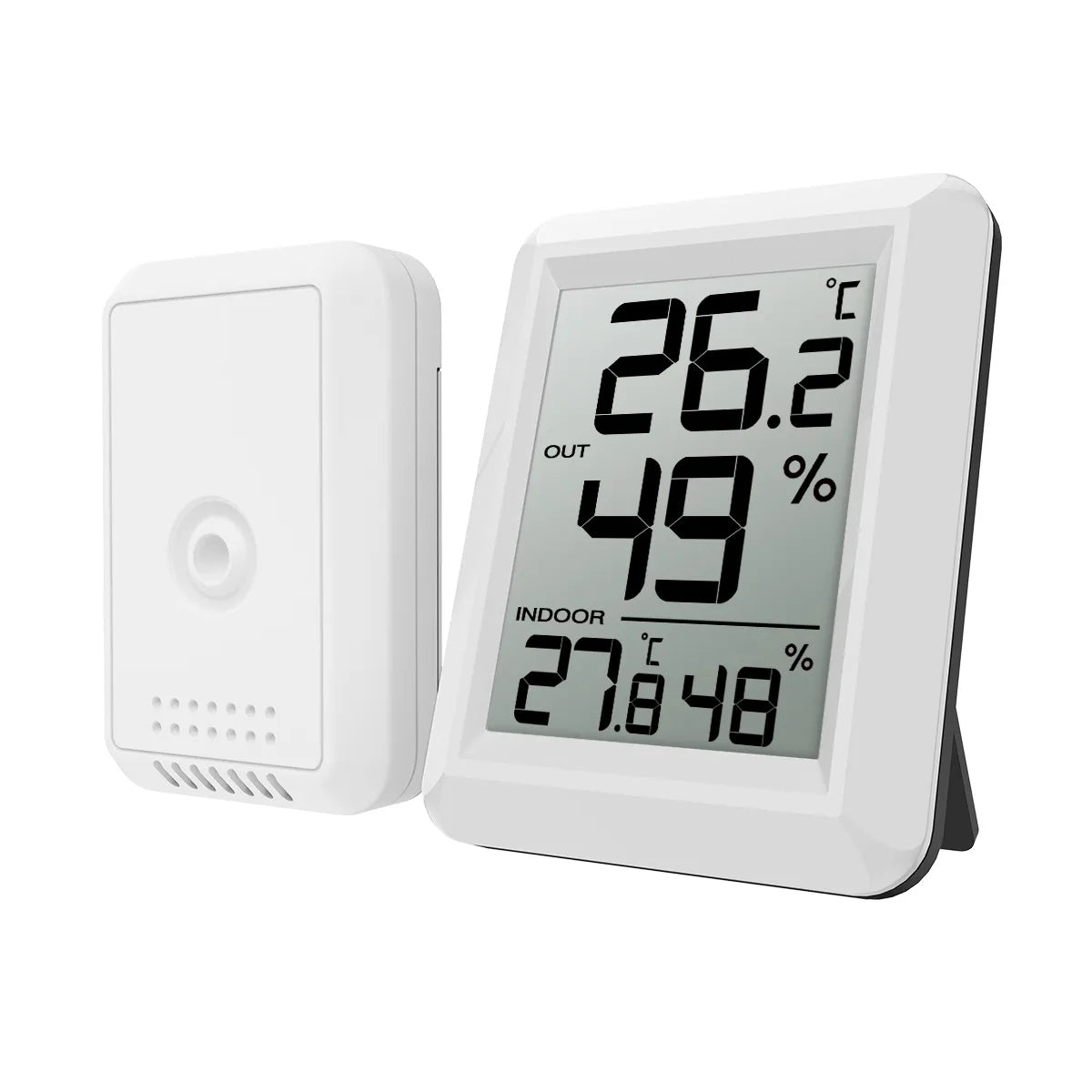 ORIA Digital Thermometer LCD Indoor Outdoor Thermometer Temperature Wireless Temperature Sensor Thermometer for Home Office Room