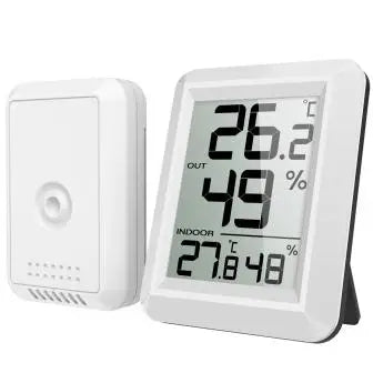 ORIA Digital Thermometer LCD Indoor Outdoor Thermometer Temperature Wireless Temperature Sensor Thermometer for Home Office Room