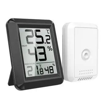 ORIA Digital Thermometer LCD Indoor Outdoor Thermometer Temperature Wireless Temperature Sensor Thermometer for Home Office Room
